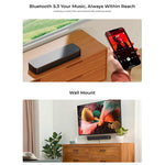 [EU/US Direct] Refurbished Ultimea Solo B30 120W 2.1CH Soundbar with 3-inch Subwoofer BassMAX Technology 121 Preset EQ Matrices Smart APP Control USB Optical 3.5mm AUX Compact bluetooth 5.3 Speaker Soundbar Subwoofer