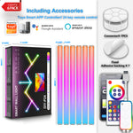 LinkMejor Tuya Smart Splicing Light Bars DIY Indoor Wall Atmosphere Light LED Creative Sound Pickup Quantum Lamp