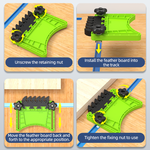 Multifunctional Feather Board with Enhanced Friction Baffle for Stable Secure Non-Slip Woodworking Operations Complete Set