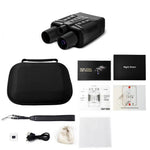 IPRee 4K Night Vision Binoculars Infrared Night Vision Goggles 3in Large Screen 8X Digital Zoom Tactical Light