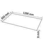 Desk Top Tempered Glass Rectangular 47.2"x25.6"