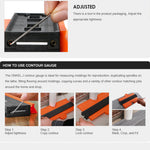 5 Inch 10 Inch Contour Profile Gauge Laminate Edge Shaping Gauge Wood Measure Ruler Duplicator