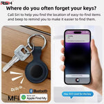 LinkMejor Smart Tracker MFI Certification Anti Lose Reminder Device Key Wallet Car Smart Air Tag Works with Apple Find My IOS System
