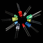 LinkMejor® 375pcs 3MM 5MM LED Light Emitting Diode Beads Resistance Lights Kits Bulb Lamp