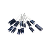 Electrolytic Capacitor Assortment Kit 12 Values 0.22μF to 470μF 120 Pcs Radial Lead 16V-50V 105°C for Electronic Projects and Repairs High Stability Low Leakage