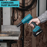 Cordless High-Speed Electric Air Blower 85,000 RPM Powered by 18V Battery for DIY Cleaning and Outdoor Use