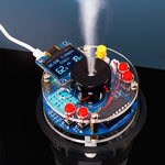 LinkMejor 5V Humidifier DIY Kit Real-Time Temp and Humidity Display OLED Screen Timer Function Portable Compact Design