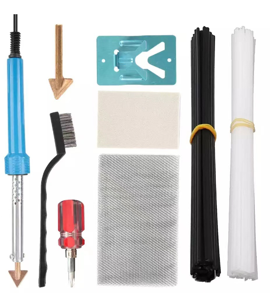 Car Bumper Repair Electric Soldering Iron Thermal Stapler Leather Ironing Tool Smoothing Tool With PP Glue Stick Plastic Repair