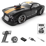 LinkMejor KM3299 RTR 1/32 2.4G 4WD Drift RC Car ESP Gyro Mini Race LED Light High Speed Racing On-Road Electric Remote Radio Control Vehicles Model RTR Child Toys Boys Kids Gifts