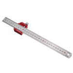 Enjoywood Line Scribe Ruler 45 90 Degree Adjustable Stainless Steel Woodworking Tool Locator 12 Inch Length Versatile for Precise Measurement and Drawing