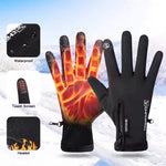 LinkMejor Outdoor Winter Gloves Motorcycle Touch Screen Snow Glove Waterproof Thermal Gloves for Riding Skiing Fishing