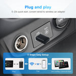 LinkMejor 2 in 1 Wireless CarPlay Adapter for Apple & Android Car Wireless CarPlay Dongle Receiver Adapter for Wired Wireless Adapter for Android Car iOS Plug and Play