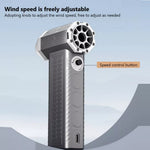 130000RPM  2 In 1 Mini Blower Fan Turbo Jet Fan Brushless Motor Handheld Duct Fan Electric Air Duster Speed Adjustable Cordless Jet Dry Air Blower