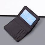 Men's Vertical Wallet Thin PU Leather Anti-magnetic Clip Wallet Simple Style Urban Daily Combination 5 Card Slots Available