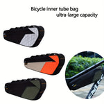 LinkMejor 2.5L Bicycle Inner Tube Bag Waterproof Side Zipper Night Reflective Strip Narrow Edge Bike Triangle Front Beam Frame Bag