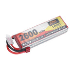 LinkMejor Power 14.8V 2600mAh 100C 4S LiPo Battery T Plug for RC Car