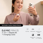 LinkMejor Mic Mini 2S Wireless Lavalier Microphone 32Bit Float Internal Recording 400M Range AI Noise Cancellation Bluetooth Connectivity 40H Battery for Vlogging Podcasting Filmmaking Content Creation