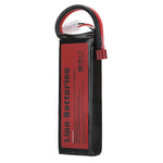 LinkMejor Power 7.4V 6500mAh 60C 2S LiPo Battery T Plug for RC Car