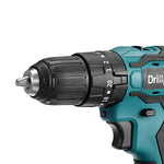 Drillpro 10mm/13mm Cordless Brushless Impact Drill Driver Rechargable Electric Screwdriver Driver Fit Makita