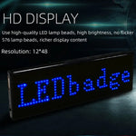 LinkMejor Chest Badge Decorative Screen with USB Charging Bluetooth Multi-language LinkMejor Digital Badge USB Rechargeable DIY HD Text Badge Scrolling LinkMejor Label Display Light