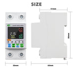 Tuya WiFi Intelligent Circuit Breaker with LCD Display App Control, Four Timing Modes Comprehensive Protection System Durable Flame-Retardant Construction - Home Automation Energy Monitor Smart Device