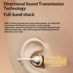 LinkMejor Q75 TWS Earclips Wireless bluetooth 5.4 Earphone 10mm Large Dynamic Coil Digital Display IPX5 Waterproof Earclips Sports Headphones