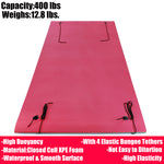 LinkMejor 12.8*5Feet Floating Water Pad 3 Layer Floating Foam Fun Mat For Water Recreation Relaxing Swimming Pool