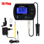 PH Meter Acidometer LCD Display Water Quality Monitor Test Gauge Multi-parameter For Aquarium Laboratory EU Plug Tester