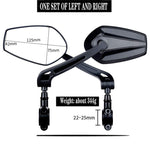 LinkMejor 1 Pair HD View MTB Road Bike Mirrors 360° Adjustable Handlebar Rearview Mirror for Bicycle Motorcycle Accessories Rear Mirror