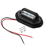 Rear Tail LED License Number Plate Light with Fittings For 10-30V Truck Lorry Van Caravan