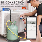 Digital Refrigeration bluetooth Scale 90kg High Capacity Electronic Weighing Scale for Refrigerants Refilling Central Air-conditioning and Refrigeration Equipment Fluoridation Tools