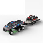 LinkMejor Q235 Q236 YW RTR Q Version 1/64 2.4G RWD Mini Alloy RC Car Six Wheel Off-Road Pickup Truck LED Light Support App Remote Control Three Speed Vehicles Models Pocket Toys Desktop Collection Gift For Boys