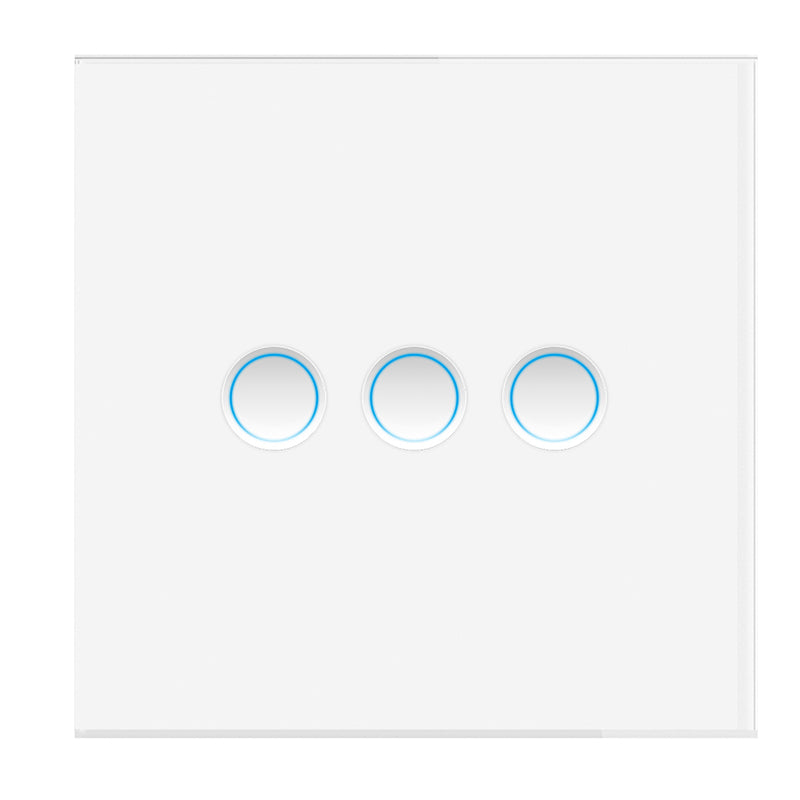 MOES Matter Protocol Tuya Smart Light Switch WiFi Concave Glass Panel Timing Function Voice Control with Alexa/Google/Apple Home/SmartThings Neutral Wire Needed