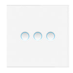 MOES Matter Protocol Tuya Smart Light Switch WiFi Concave Glass Panel Timing Function Voice Control with Alexa/Google/Apple Home/SmartThings Neutral Wire Needed