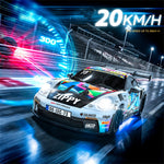 LinkMejor PO4302 RTR 1/43 2.4G 4WD Drift RC Car with Gyro Full Proportional Remote Control Mini Race LED Light High-Speed Motor On-Road Racing Vehicle Model Boys Gifts Toys