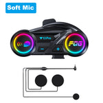 Y13Pro Motorcycle Helmet Bluetooth Headset Intercom Distance 500M Stereo Fm Radio Mixing Music Sharing