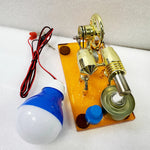 K611 Hot Air Stirling Engine Model Alternator wiht LED Acrylic Base Plate Steam Power Experiment Physics Science Education Toys