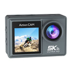 AT-M40R 5K 30FPS Action Camera 4K 60FPS Dual Screen 170° Wide Angle 30M Waterproof Sport Camera with Remote Control Bicycle Diving Cam