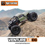 LinkMejor  Venture18 CC Flux RTR 1/18 2.4G 4WD Mini Brushless RC Car LCG Competition Aluminum Chassis Differential Lock Straight Axles Rock Crawler Off-Road Climbing Truck Vehicles Models Metal Gears Oil Shocks Toys