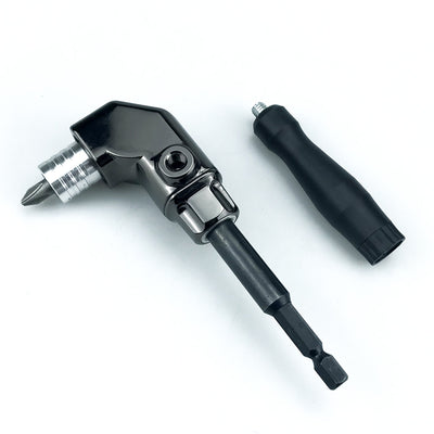 90 Degree Turning Universal Screwdriver Batch Head Corner Adapter with Quick Release Hexagonal Interface Ideal for Hard-to-Reach Areas Optional 10-Piece Accessory Set