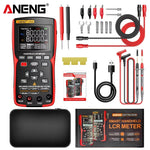 LinkMejor LM06 LCR Meter High Precision Capacitance Inductance Resistance Tester 2.8 Inch TFT Screen Portable Rechargeable 100KHz Test Frequency Professional Electrician Tool