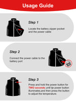 Auxo Men Heated Vest with 10000mAh Power Bank Included, 7 Heating Zones, Lightweight Electric Heating Vest