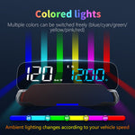 C7 HUD Car Head-Up Display GPS Speedometer Compass Driving Distance Speed Time Driving Time Date Altitude Number Of Compass Overspeed Alarm Fatigue Driving Satellites Reminder