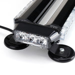 12V 24" 46LED Car Roof Double Side Emergency Strobe Flash Light Lamp Bar Amber For Car Truck Boat