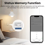 Tuya WiFi Smart Switch Module 1/2/3/4CH Supports 2 Way Control App Remote Control DIY Light Switch Module 100-240V Work with Alexa Google Home