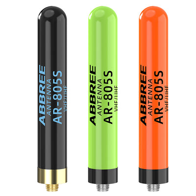 LinkMejor AR805S Plus Handheld Radio Antenna 8cm SMA Female UV Dual Band 2.5dBi Gain Signal Enhancement Thumb Antenna