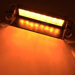 LinkMejor Car Warning Light Front Windshield Warning Light 8LED Emergency Dash Strobe Lights Emergency Signal Lamp 3 Flashing Mode