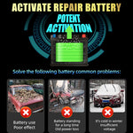 LinkMejor 12V 6A Large Screen Digital Display Battery Charger Pulse Repair for Car Motorcycle Dry Water Lead-acid Batteries
