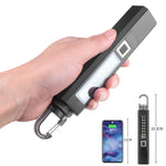 LinkMejor Compact Torch Power Display 1200LM Super Bright Flashlight 10 Light Modes Multi Light Source for Outdoor Fishing Emergency