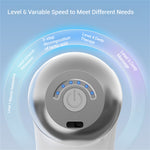 LM-130 Portable Deep Tissue Massage Gun 9 Massage Heads 6-Speed Quiet Percussion Massager Portable Muscle Therapy for Pain Relief